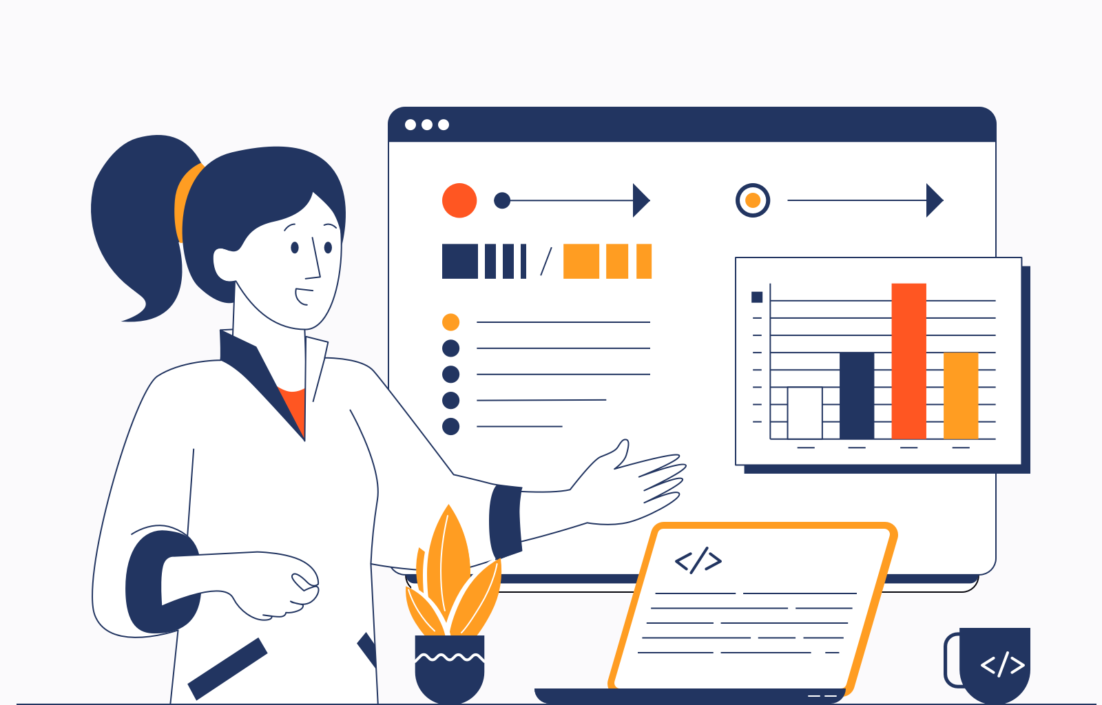 Data visualization lines